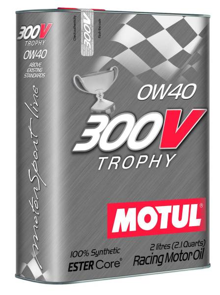 Motul - Motul 300V TROPHY 0W40 - 2L - Racing Engine Oil