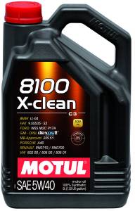 Motul 8100 X-CLEAN 5W40 - 5L - Synthetic Engine Oil